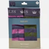 Crown Joules Green/Purple Pack of Two Cotton Boxers