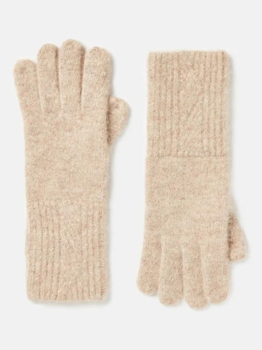 Effie Camel Knitted Gloves