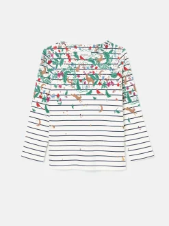 Girls' Harbour Cream Long Sleeve Top