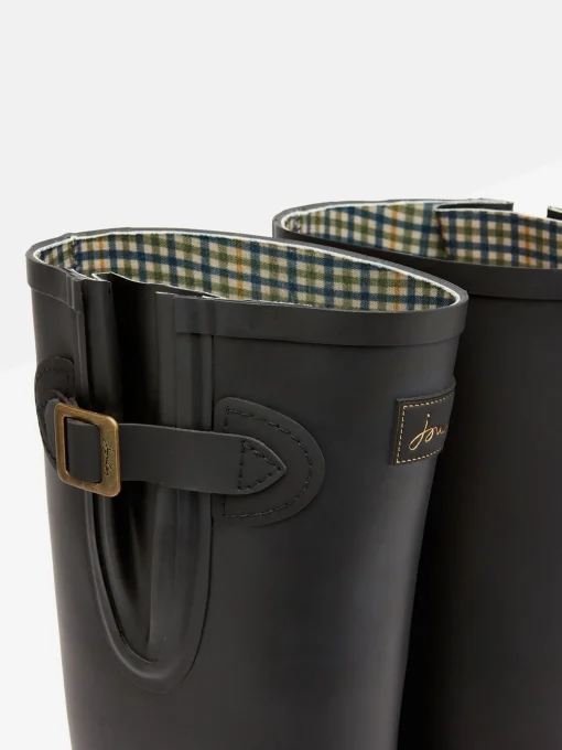 Houghton Black Adjustable Tall Wellies