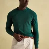 Jarvis Dark Green Crew Neck Knitted Jumper