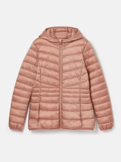 Kenley Pink Showerproof Padded Coat with Hood